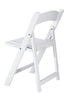 Chivari 40 Pack Kids White Resin Folding Chairs CFRW-KID-AX-T-40
