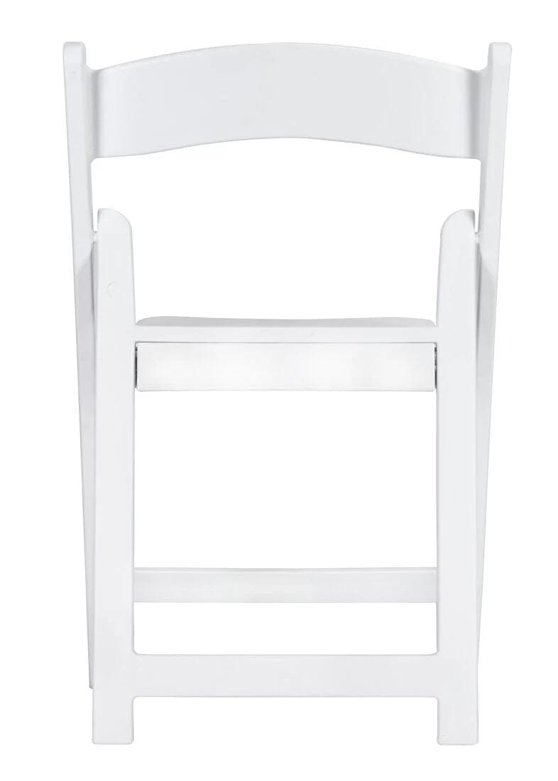 Chivari 40 Pack Kids White Resin Folding Chairs CFRW-KID-AX-T-40