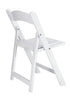 Chivari 40 Pack Kids White Resin Folding Chairs CFRW-KID-AX-T-40