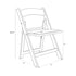 Chivari 40 Pack Kids White Resin Folding Chairs CFRW-KID-AX-T-40