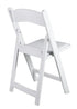 Chivari 100 Pack White with White Vinyl Cushion Resin Steel Skeleton™ Folding Chair CFRW-ST-A-100