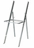 Chivari 100 Pack White with White Vinyl Cushion Resin Steel Skeleton™ Folding Chair CFRW-ST-A-100