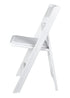Chivari 100 Pack White Resin Folding Chair CFRW2-CX-T-100
