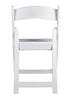 Chivari 100 Pack White Resin Folding Chair CFRW2-CX-T-100