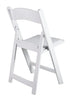 Chivari 100 Pack White Resin Folding Chair CFRW2-CX-T-100