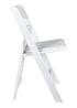 Chivari 100 Pack White Resin Folding Chair CFRW2-CX-T-100