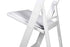 Chivari 100 Pack White Resin Folding Chair CFRW2-CX-T-100