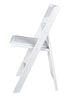 Chivari White Resin Folding Chair, 100 Pack CFRW2-KT-100