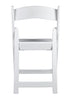 Chivari White Resin Folding Chair, 100 Pack CFRW2-KT-100