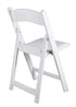 Chivari White Resin Folding Chair, 100 Pack CFRW2-KT-100