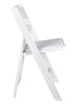 Chivari White Resin Folding Chair, 100 Pack CFRW2-KT-100