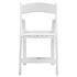 Chivari 100 Pack White WoodGrain™ Resin Folding Chair CFRWB-A-100