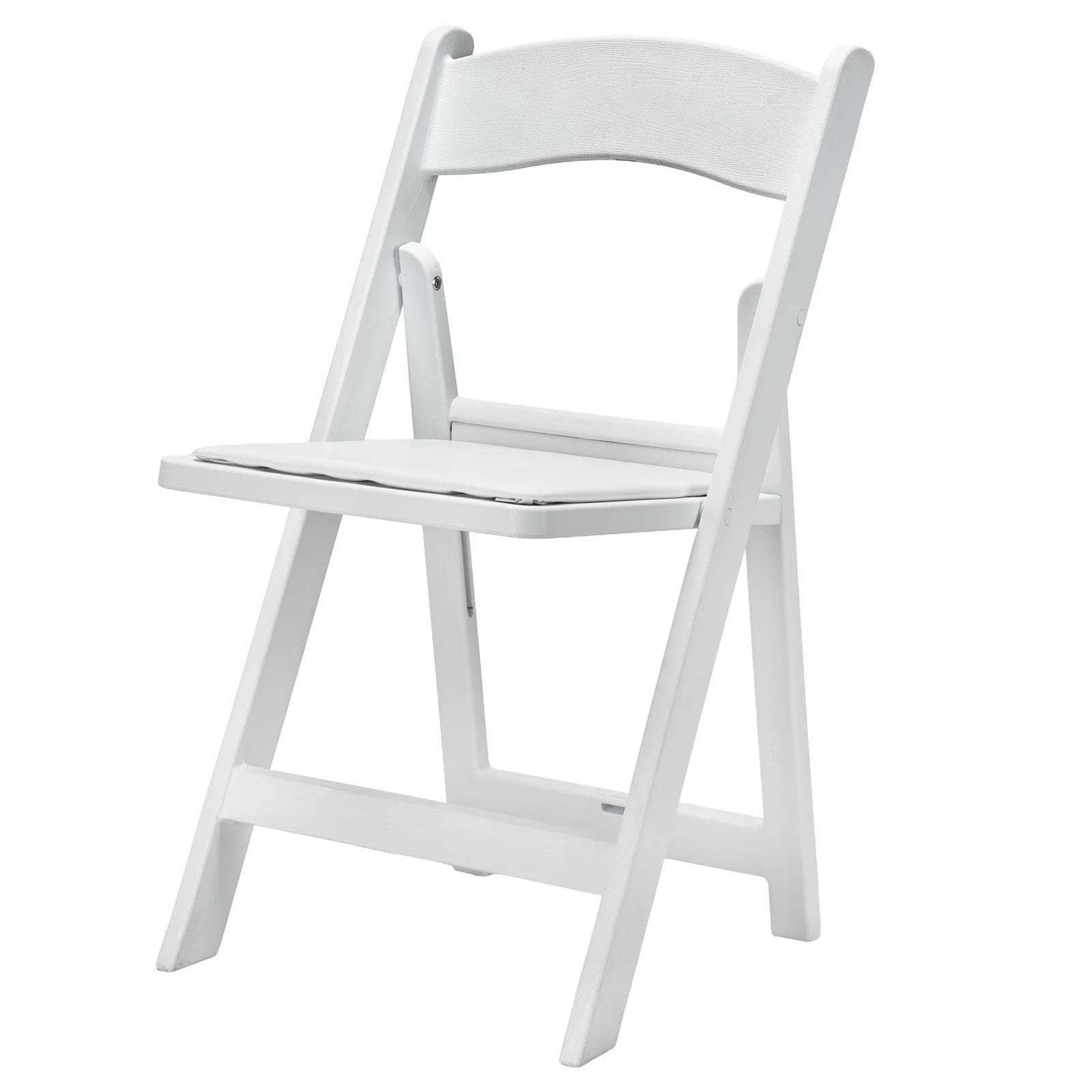 Chivari 100 Pack White WoodGrain™ Resin Folding Chair CFRWB-A-100