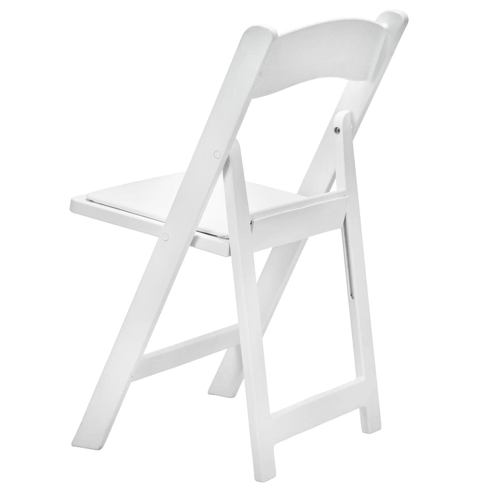 Chivari 100 Pack White WoodGrain™ Resin Folding Chair CFRWB-A-100