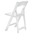 Chivari 100 Pack White WoodGrain™ Resin Folding Chair CFRWB-A-100