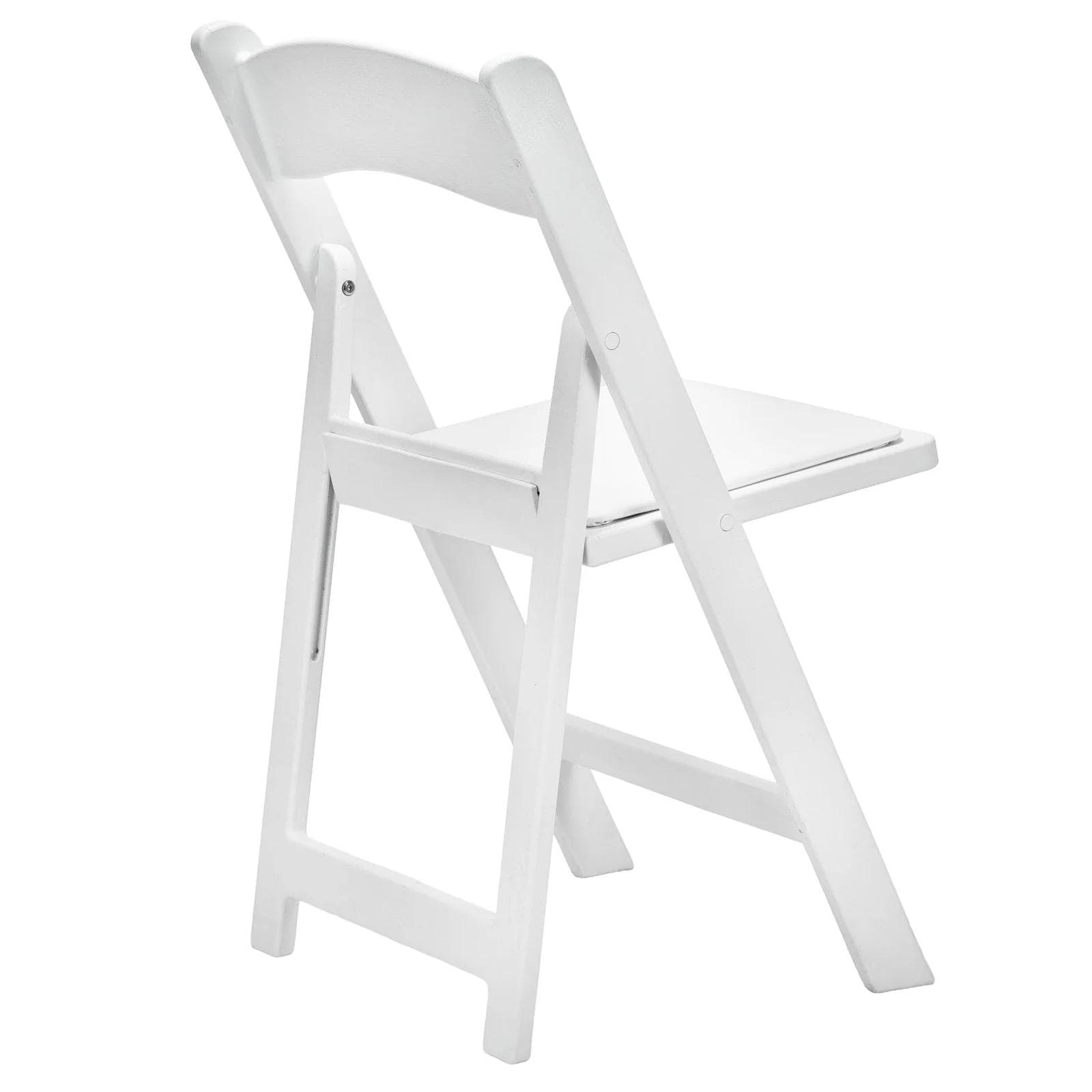 Chivari 100 Pack White WoodGrain™ Resin Folding Chair CFRWB-A-100