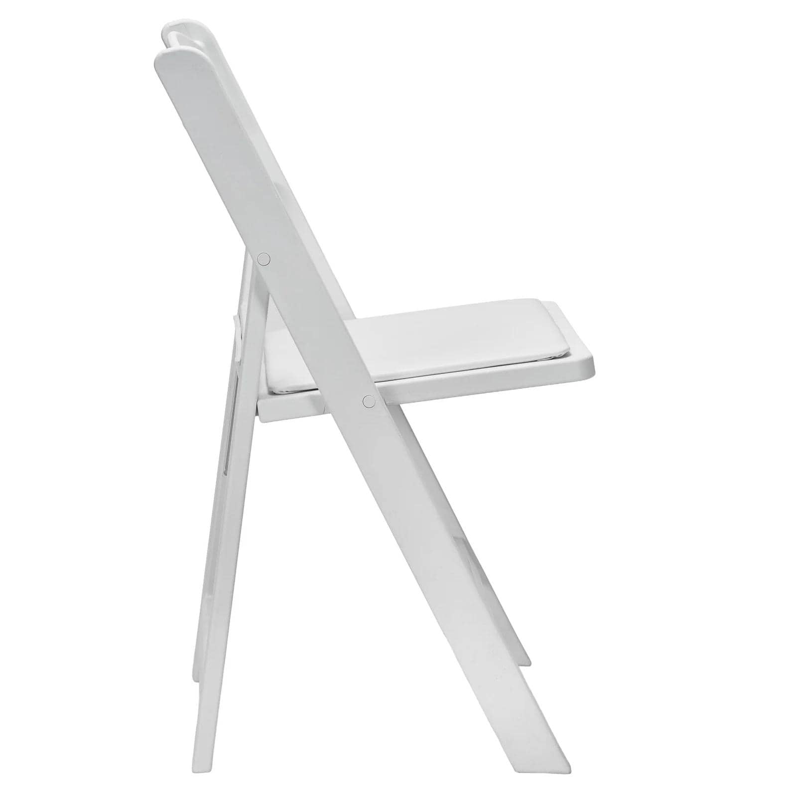Chivari 100 Pack White WoodGrain™ Resin Folding Chair CFRWB-A-100