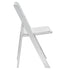 Chivari 100 Pack White WoodGrain™ Resin Folding Chair CFRWB-A-100
