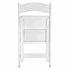 Chivari 100 Pack White WoodGrain™ Resin Folding Chair CFRWB-A-100