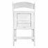 Chivari 100 Pack White WoodGrain™ Resin Folding Chair CFRWB-A-100