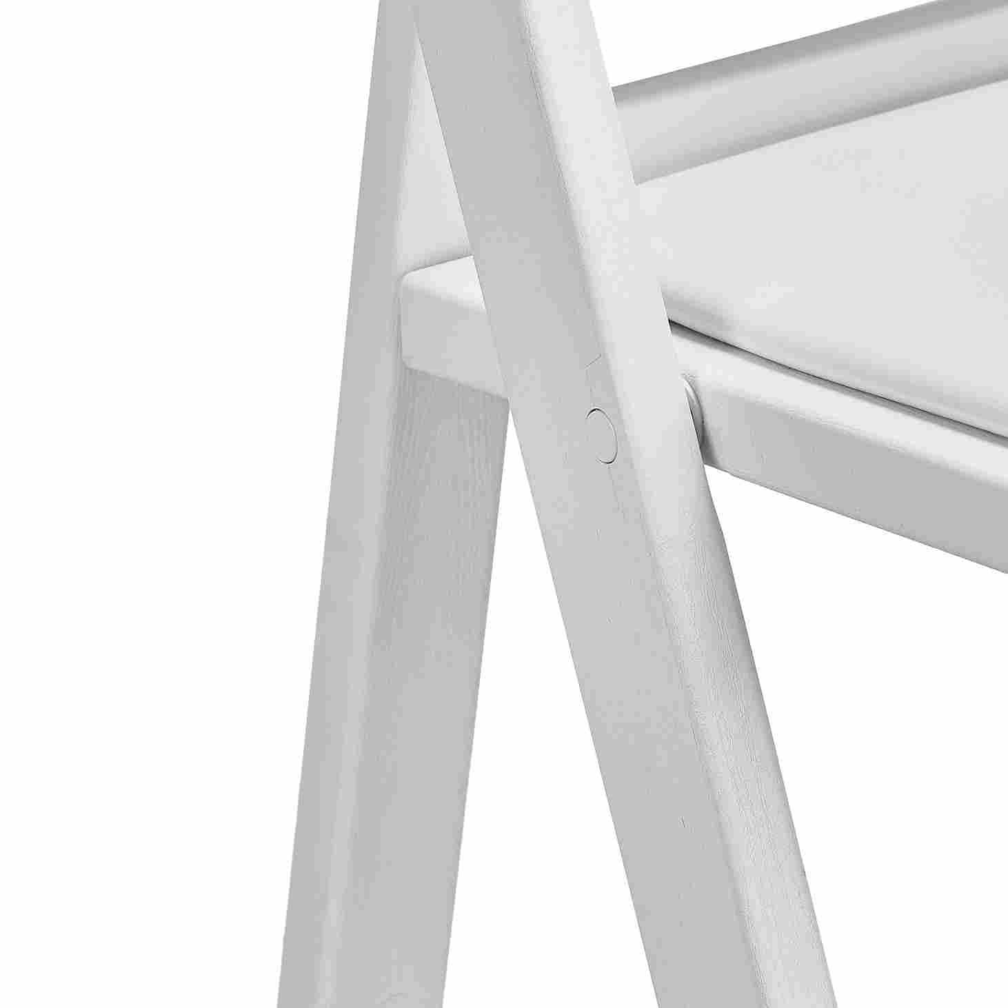 Chivari 100 Pack White WoodGrain™ Resin Folding Chair CFRWB-A-100