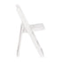 ChairMates White Grass and Sand Series Resin Folding Chair with White Vinyl Cushion and Stainless Steel Hardware CFRWGS-AX-T
