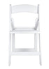 Chivari 100 Pack White SuperResin™ Folding Chair with Stainless Steel Hardware CFRWS-AX-T-100