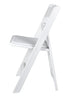 Chivari 100 Pack White SuperResin™ Folding Chair with Stainless Steel Hardware CFRWS-AX-T-100