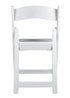 Chivari 100 Pack White SuperResin™ Folding Chair with Stainless Steel Hardware CFRWS-AX-T-100