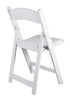 Chivari 100 Pack White SuperResin™ Folding Chair with Stainless Steel Hardware CFRWS-AX-T-100