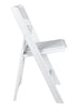 Chivari 100 Pack White SuperResin™ Folding Chair with Stainless Steel Hardware CFRWS-AX-T-100