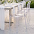Chivari Clear Resin Oval Back Sophia Ghost Chair CGRS-ZG-T
