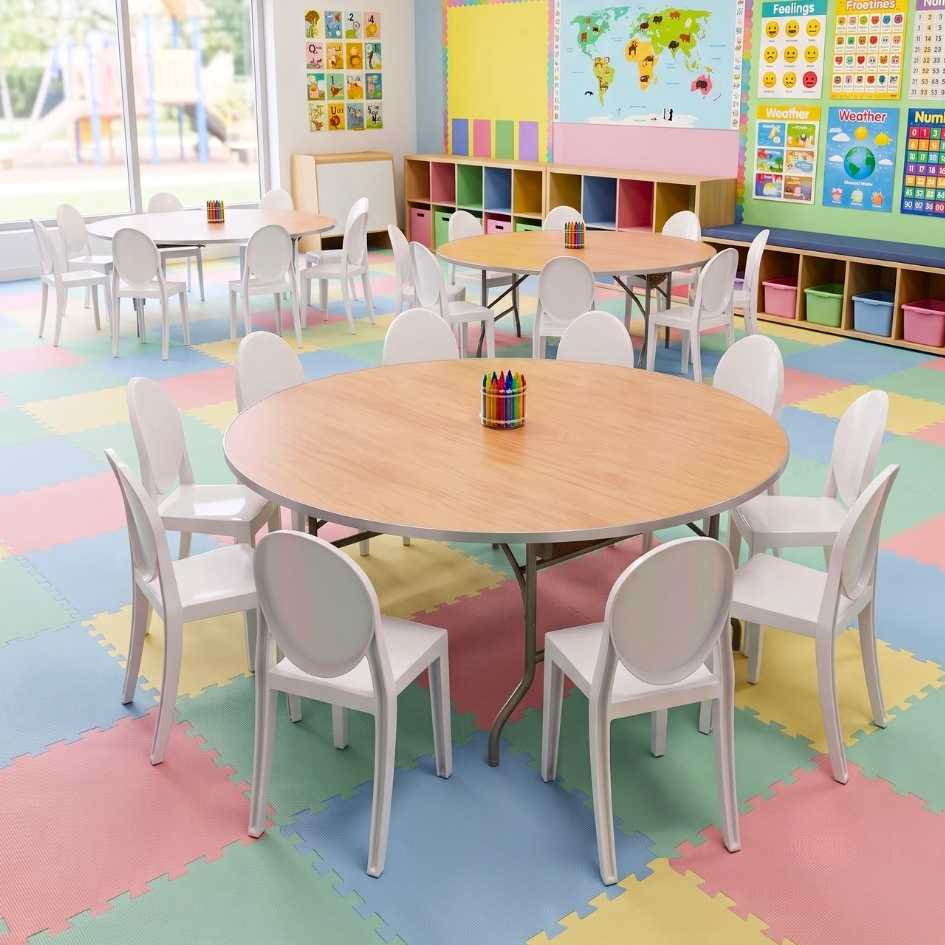 Chivari White Resin Kids Victoria Ghost Chair CGVRW-KID-ZG-T