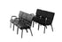 Chivari Black Fabric Church Chair with Dual Arms Cut Away Back 20.5" on Black Frame CH20BB-D-ZF-T