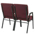 Chivari Maroon Fabric Two Seat Waiting Room Chair/Loveseat on Gold Vein Frame CH20MGV-LR-KIT