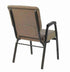 Chivari Tan Fabric Church Chair with Right Arm Cut Away Back 20.5" on Gold Vein Frame CH20TGV-R-ZF-T