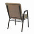 Chivari Tan Fabric Church Chair with Right Arm Cut Away Back 20.5" on Gold Vein Frame CH20TGV-R-ZF-T