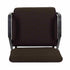 Chivari Walnut Church Chair with White Dot Fabric w/ Dual Arms with Cut Away Back 20.5" on Gold Vein Frame CH20WDGV-D-ZF-T