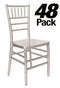 Chivari Silver Champagne ToughResin™ Mono-Frame Chiavari Chair 48 Chair Bundle CCRCHS-MONO-AX-T-48