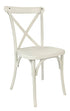 Chivari White Distressed Fluted Leg Farm Table Dining Set with 10 Chairs TFARM-WHITEDIS-T-LEG-KIT-CXR-AX