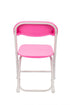 Chivari Kids Pink Folding Chair (Steel-Poly Chair) CFPP-KID-AX-T