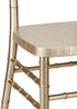 Chivari Champagne Gold WoodGrain™ Steel Skeleton™ Chiavari Chair CCRCHGB-STEEL-AX-T