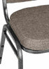 Chivari Charcoal Gray Fabric on Silver Vein Frame Square Back Banquet Chair CQSFG-ZF-T