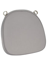 Charcoal Gray Fabric 2” Thick Cross Back Cushion