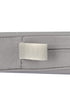 Chivari Charcoal Grey Fabric 2” Thick Cross Back Cushion CUSHXSTRAP-GRY-AX-T