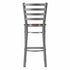 Chivari Ladder Back Bar Stool with Silver Frame and Cherry Wood Seat BLMSWCW-ZF-KT