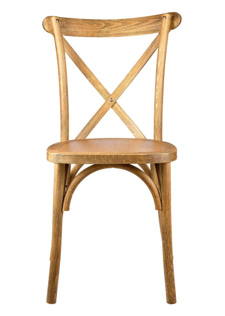 Chivari Chestnut Finish ToughWood™ Cross Back Chair CXWC-AX-T
