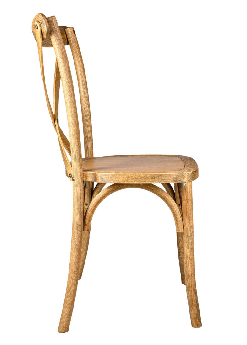 Chivari Chestnut Finish ToughWood™ Cross Back Chair CXWC-AX-T