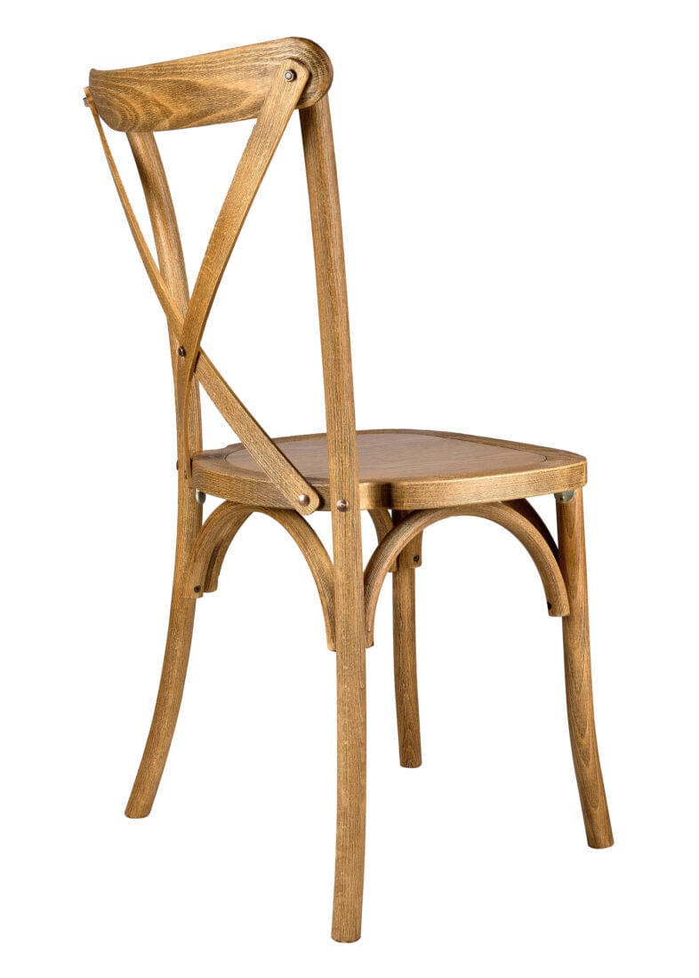 Chivari Chestnut Finish ToughWood™ Cross Back Chair CXWC-AX-T