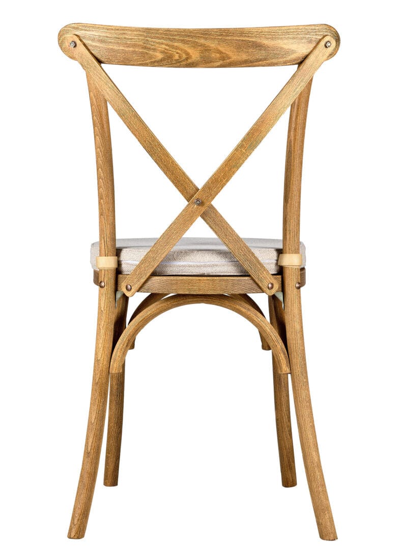 Chivari Chestnut Finish ToughWood™ Cross Back Chair CXWC-AX-T